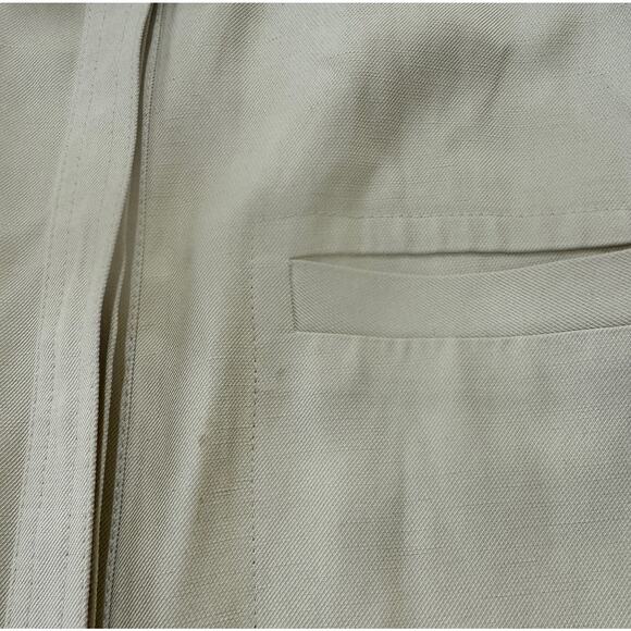 Loulou Studio Moheli Shirt Womens M Beige Viscose Linen Blend Gabardine Blouse - Picture 8 of 13